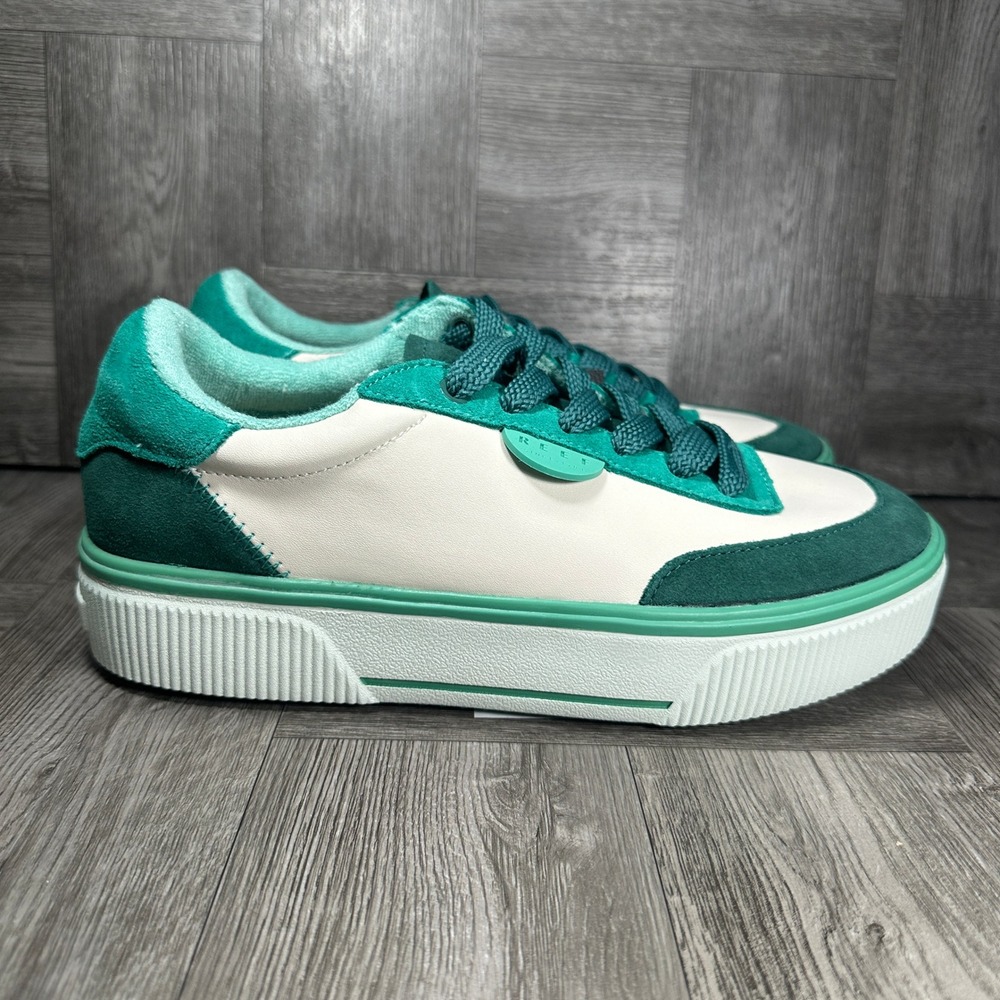 Reef Sneakers Lay Day Lift Women 8 Sage Multi Platform CJ7202 NEW